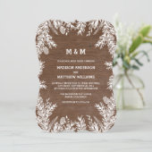 Bois | Faire-part de mariage (Debout devant)