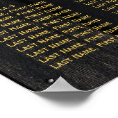 Bois fleuri rustique - tableau de sièges mariage (Coin)