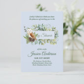 Bois Flore et faune BABY SHOWERS Invitations (Debout devant)