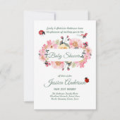 Bois Flore et faune BABY SHOWERS Invitations (Devant)