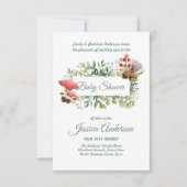 Bois Flore et faune BABY SHOWERS Invitations (Devant)
