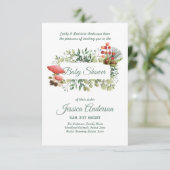 Bois Flore et faune BABY SHOWERS Invitations (Debout devant)