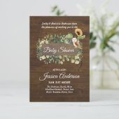 Bois Flore et faune BABY SHOWERS Invitations (Debout devant)