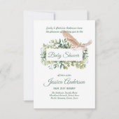 Bois Flore et faune BABY SHOWERS Invitations (Devant)