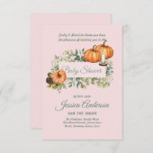 Bois Flore et faune BABY SHOWERS Invitations (Devant / Derrière)