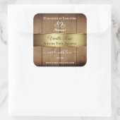 Bois Grain Emballage Étiquette Décor Or (Sac)