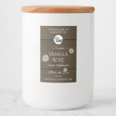 Bois Grain Produits Emballage Étiquette Daisies Lo (Devant)