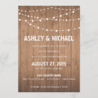 Bois Grain suite style grange Faire-part de mariag