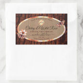 Bois Gris Barre Étiquette produit Boutons Logo (Sac)