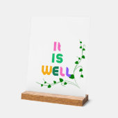 Bois Inspirationnel Acrylique Bloc (Angle)