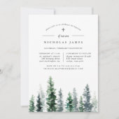 Bois | Invitation baptême ou baptême (Devant)