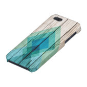 Bois iPhone 5 chevron coque menthe géométrique (Bas)