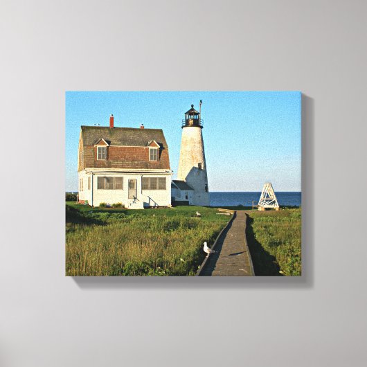 Bois Island Lighthouse Maine Toile enveloppée (Recto)