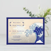 Bois japonais Imprimer les invitations de mariage (Debout devant)