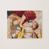 Bois Jigsaw Puzzle I Carpenter En Atelier (Horizontal)