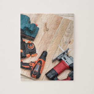 Bois Jigsaw Puzzle I Carpentry Outils d'alimentati