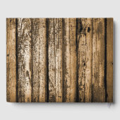 Bois Look Rustique Mariage livre d'invité, PERSONN (Verso)