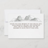 Bois, Lumières à cordes de forêt, Carte de remerci (Dos)