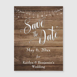 Bois Lumières & Écriture Carte Magnétique d'enregi