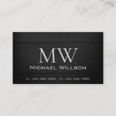 Bois naturel Grain Bois noir Cartes en bois Monogr (Devant)