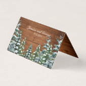 Bois neigeux et forêt Numéro de la table et nom de (Back)