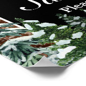 Bois neigeux et forêt Tiara Sweet 16 Affiches de b (Coin)