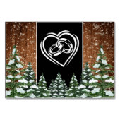 Bois neigeux & Forêt Pin Noir Numéro de table (Dos)