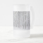 Bois neigeux Verre givrée Beer Mug (Devant droit)