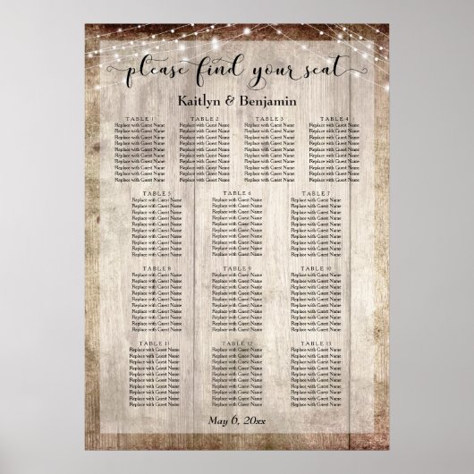 Bois pâle et lumières Tableau de siège de la récep (Devant)