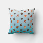 Bois Personnalisé Animaux Renard Jaillir Oreiller (Verso)