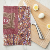 Bois pointillism 2015 calendrier thé serviette (Quart Plié)