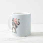 Bois Raccoon Café Mug (Devant gauche)