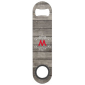 Bois-Regard rustique décoré d'un monogramme (Dos)