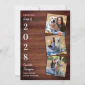 Bois rustique 3 Photo Faire-part Décontracté de gr (Devant)