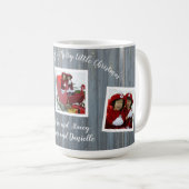 Bois rustique - 3 Photo Mug de Noël (Devant droit)