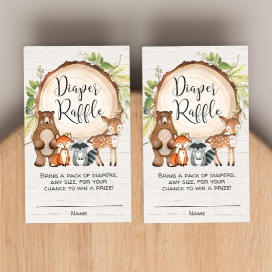 Bois rustique animaux mignons tomettes cartes de t