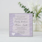Bois rustique Arizona violet invitations de mariag (Debout devant)