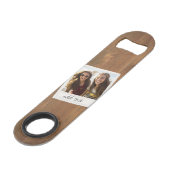 Bois rustique avec cadre photo Carré (Devant angulaire)