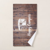 Bois rustique campant de remorque de profondément (Serviette à main)