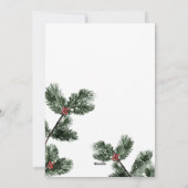 Bois rustique carte photo de vacances de Noël (Dos)