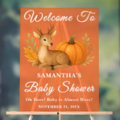 Bois rustique Cerfs et Citrouille Baby shower d'au (Neutre)