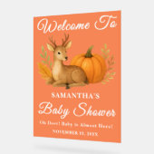 Bois rustique Cerfs et Citrouille Baby shower d'au (Angle)