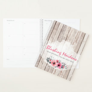 Bois rustique Chic Roses Rose rose Anémone Floral