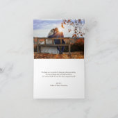 Bois rustique Chute Merci Mariage orange (Intérieur)