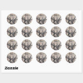 Bois rustique | Deer Save the Date Stickers (Feuille)