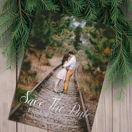 Bois Rustique Enregistrer La Carte Date