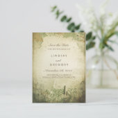 Bois rustique Enregistrer la date Cartes postales (Debout devant)