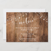 Bois rustique et feux Avis Annulation de la carte (Devant)