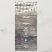 Bois rustique et lampes à cordes Programme de mari (Dos)