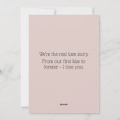 Bois rustique et lumières Joyeux Valentines Carte  (Dos)